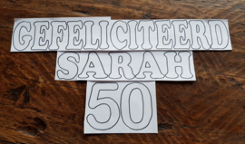 Gefeliciteerd Sarah