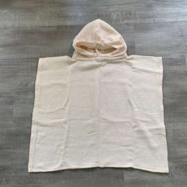 Badponcho Hydrofiel op voorraad peach/beige 116-128