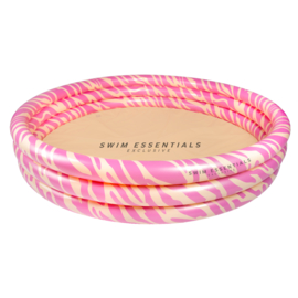 Kinder zwembad roze zebra 150 cm