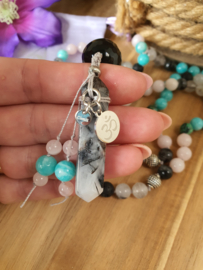 Edelstenen Mala 'Innerpeace' met Edelsteenhanger