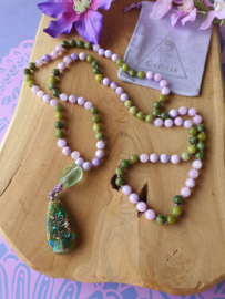 Edelstenen Mala 'Abundance' met Orgonite hanger