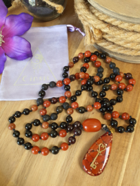 Edelstenen Mala 'grounded' met Orgonite hanger