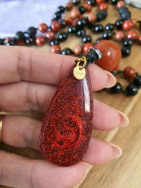 Edelstenen Mala 'grounded' met Orgonite hanger