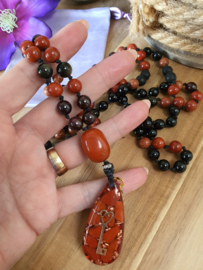 Edelstenen Mala 'grounded' met Orgonite hanger