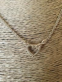 925 Sterling Zilveren Ketting 'Eeuwige Liefde Hanger'