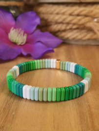 Emaille armband Donker Groen (nr 11)