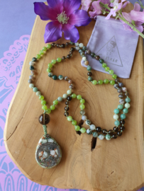 Edelstenen Mala 'Nature' met Orgonite hanger