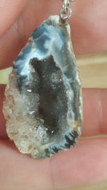 Agaat Geode sleutelhanger (nr 1)