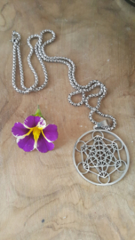 Metatron kubus hanger + ketting RVS