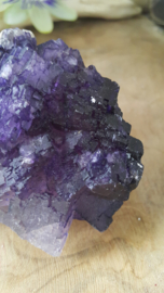 Paars Fluoriet kristal cluster  (nr 2)