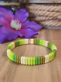 Emaille armband Licht Groen (nr 10)