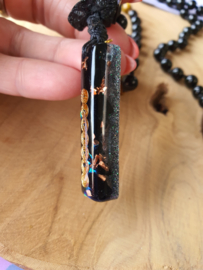 Edelstenen Mala 'Chakra Protector' met Orgonite hanger