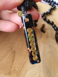 Edelstenen Mala 'Chakra Protector' met Orgonite hanger