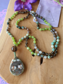 Edelstenen Mala 'Nature' met Orgonite hanger