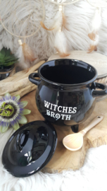 Soepkom "Witches Broth" met lepel