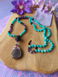 Edelstenen Mala 'Self-esteem' met Orgonite hanger