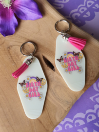 Sleutelhanger met tekst 'Birthday Girl' glow in the dark