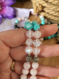 Edelstenen Mala 'Innerpeace' met Edelsteenhanger