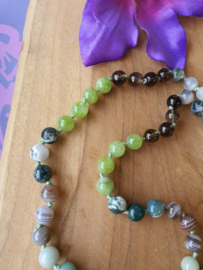 Edelstenen Mala 'Nature' met Orgonite hanger