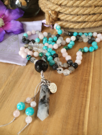 Edelstenen Mala 'Innerpeace' met Edelsteenhanger