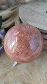 Roze Maansteen bol ± 73 mm