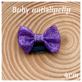 Baby clip glitter donkerpaars