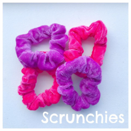 Scrunchies 2-4 jaar roze / paars