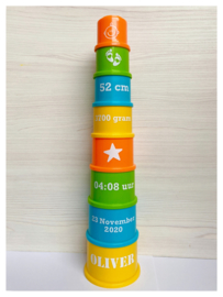 Stapeltoren geboorte Fisher Price