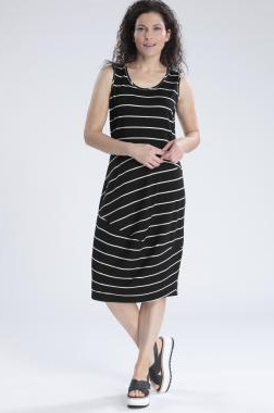 black jersey summer dress