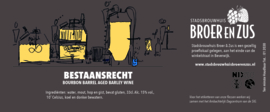 Bestaansrecht Barrel Aged Bourbon 33cl