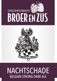 Nachtschade (Belgian Strong Dark Ale) Zilveren medaille 2022 European Beer Challenge London