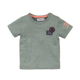 Dirkje - T-Shirt Sage + Stripe