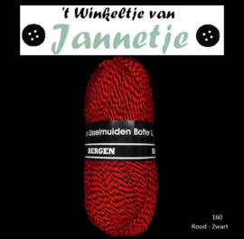Botter IJsselmuiden Bergen 160 Rood - Zwart