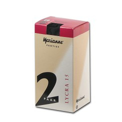 Marianne 15 den lycra 2-pak Antraciet XXL