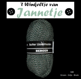 Botter IJsselmuiden Bergen 180 Groen - Grijs - Bruin