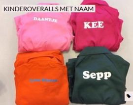 Kinderoveralls met naam