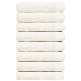 HOOMstyle Handdoeken Set - 50x100cm - 8 stuks - Hotelkwaliteit - 100% Katoen 650gr - Off White