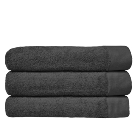 HOOMstyle Handdoeken Set - 70x140cm - 3 stuks - Hotelkwaliteit - 100% Katoen 650gr - Zwart