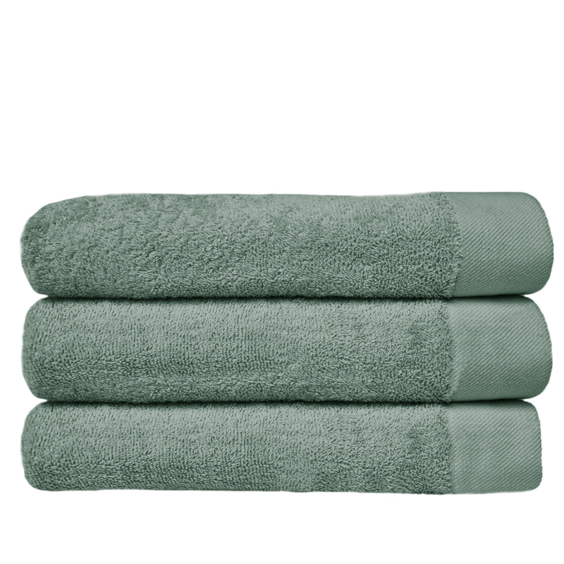 Versterken elke dag Kalksteen HOOMstyle Handdoeken Set - 70x140cm - 3 stuks - Hotelkwaliteit - 100% Katoen  650gr - Groen / Olijf | Handdoeken | Delta Webshops