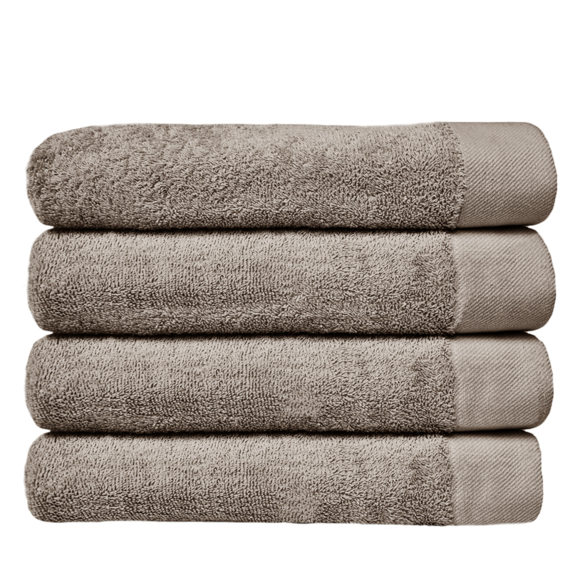 HOOMstyle Handdoeken Set - 60x110cm - 4 stuks - Hotelkwaliteit - 100% Katoen 650gr -Taupe