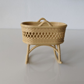 Rattan rocking bassinet