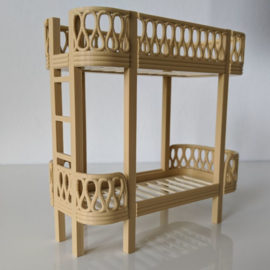 Rattan bunk bed