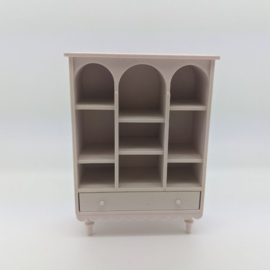 Compartment cabinet with arches