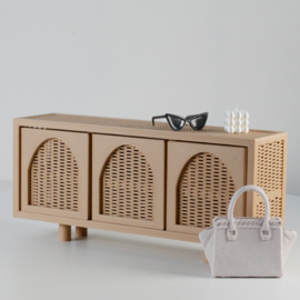 1:6 Dressoir rotan boogdeuren