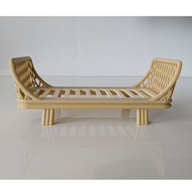 Rattan bed single