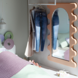 Mirror with ridged frame