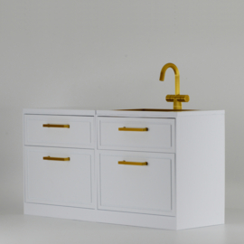 1/6 Cabinet with drawers and sink