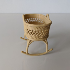 Rattan rocking bassinet