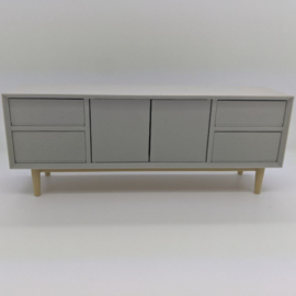 Dresser with mitered fascia