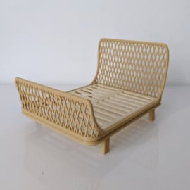 Rattan bed double